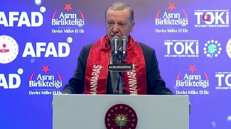 Cumhurbaşkanı Erdoğan, Elbistan'da Depremzedelere Konut Anahtarlarını Teslim Etti